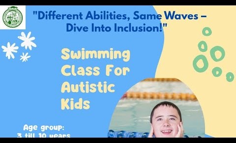 Swimming class for autistic kids